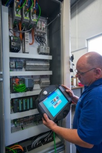 Siemens drives, HMI, remote operator pendants and PLC technology operate the system. Hahn utilizes the Siemens global support of its products, while sourcing many components locally, thus the term “glocal” was coined.   